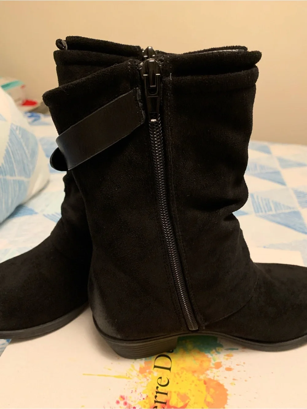 Pierre Dumas Kids Black Mid-Calf Buckle Boots